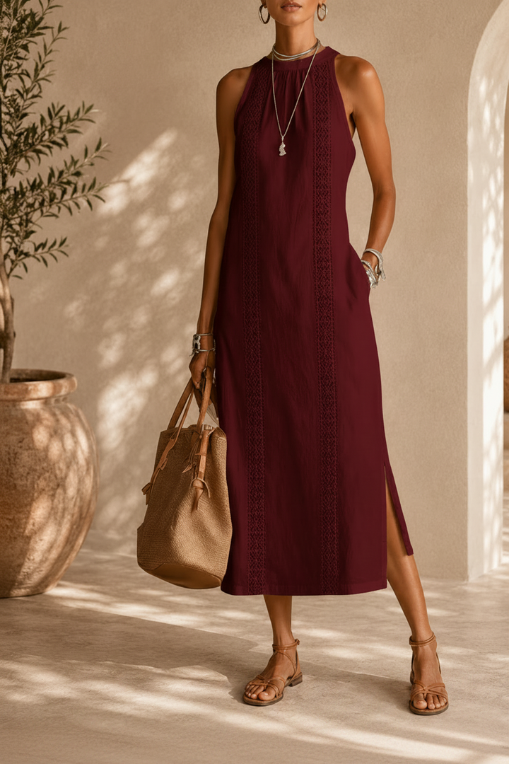 JIMENA™ MIDI COTTON DRESS