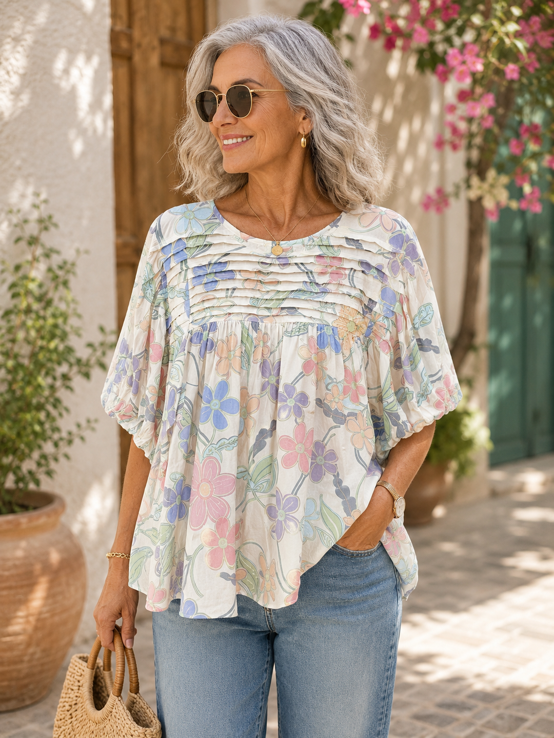 LIVIA™ | Floral Lace Blouse