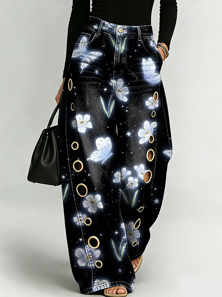 Dreamlike Floral And Butterfly Decorative Patterns Women&