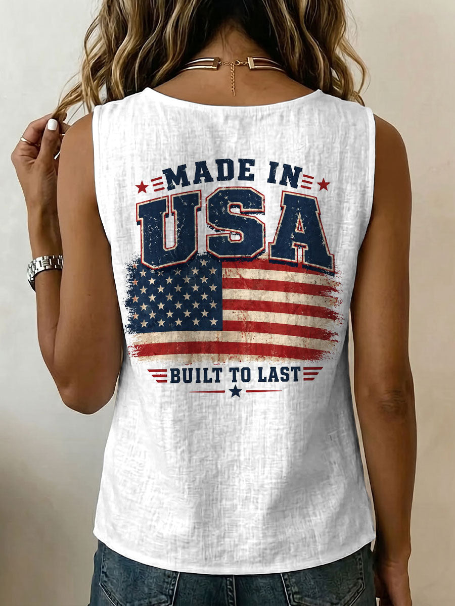 Independence Day Made In Usa Decorative Patterns Women&
