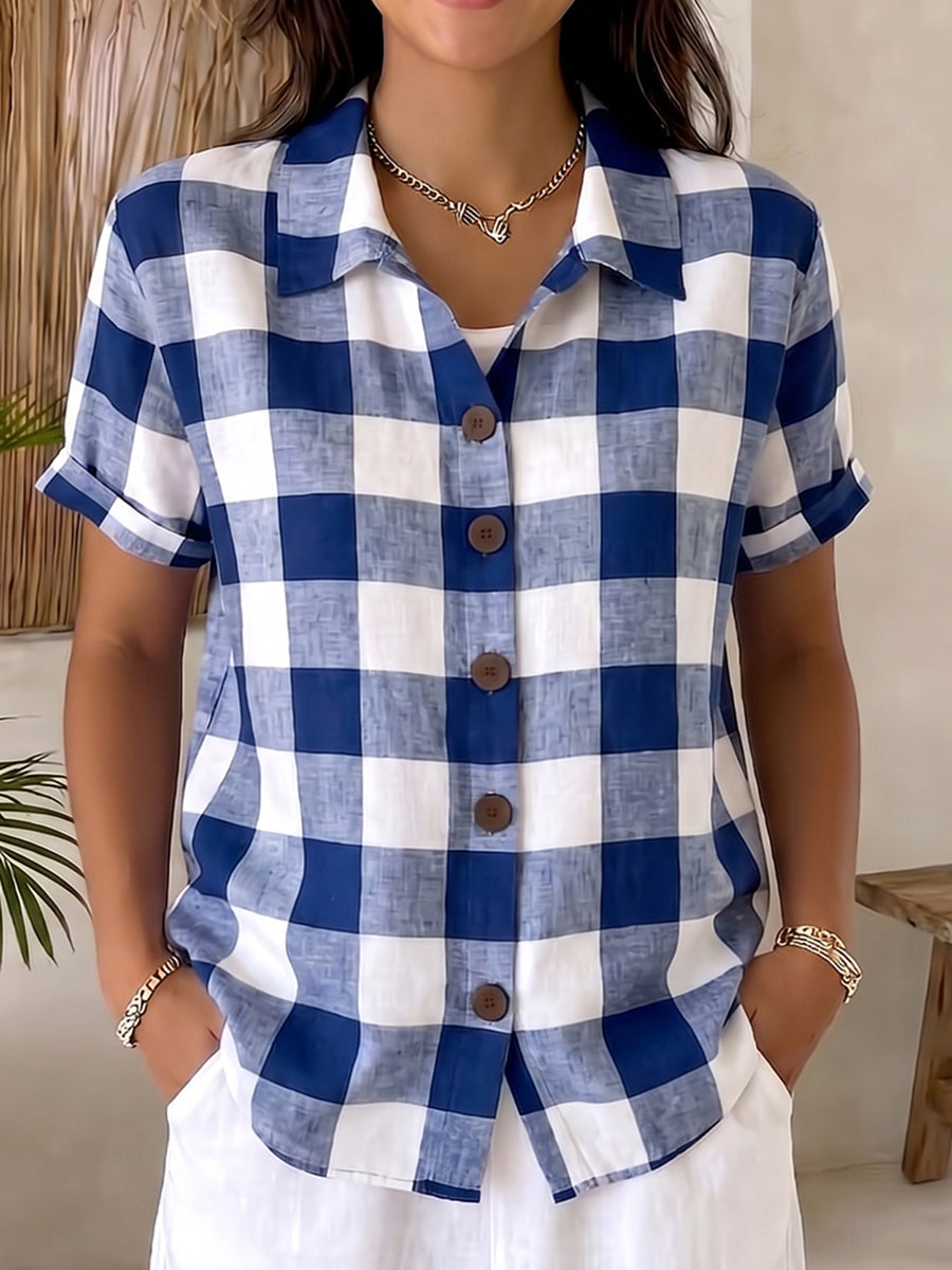 Casual &amp; Cozy Plaid Cotton Shirt