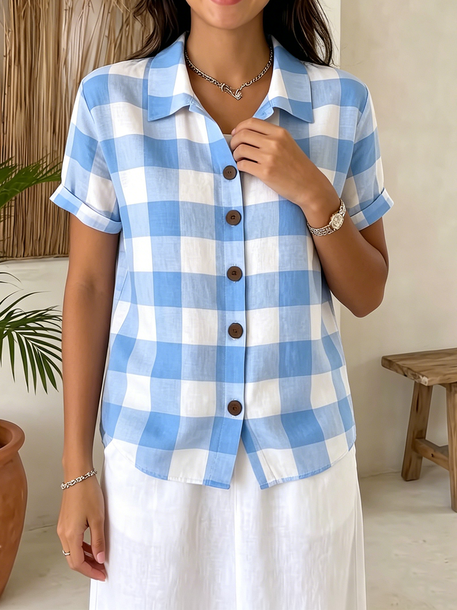 Casual &amp; Cozy Plaid Cotton Shirt