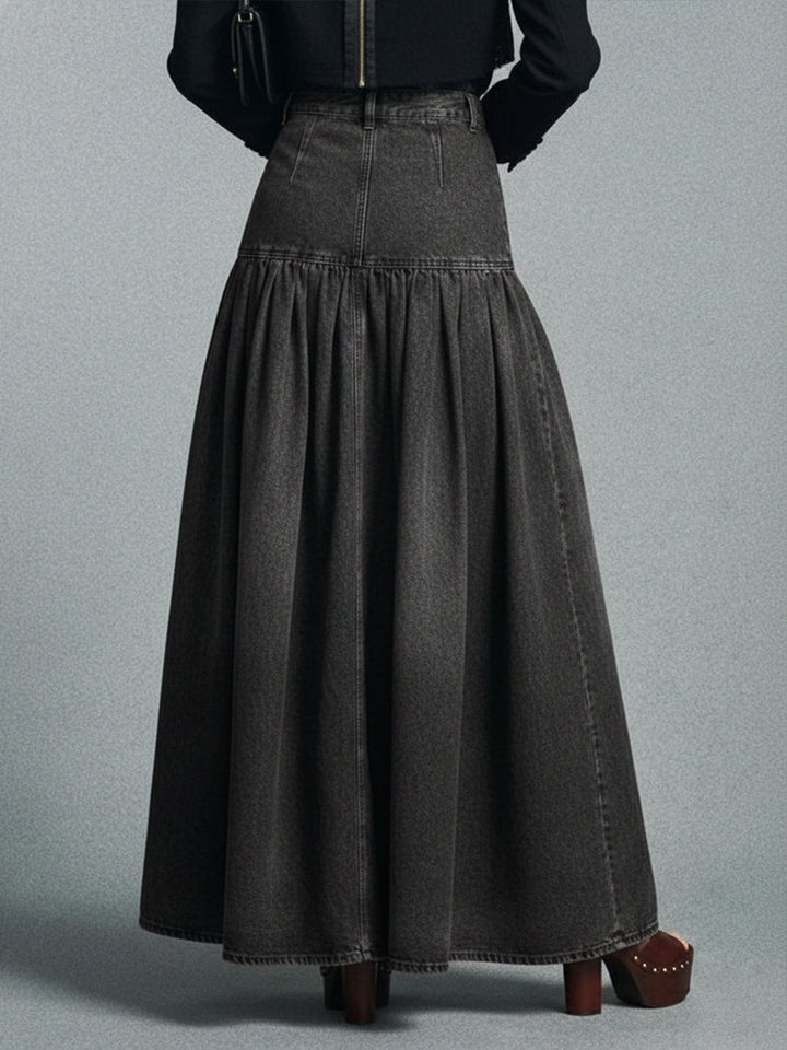 Casual Maxi Denim Skirt