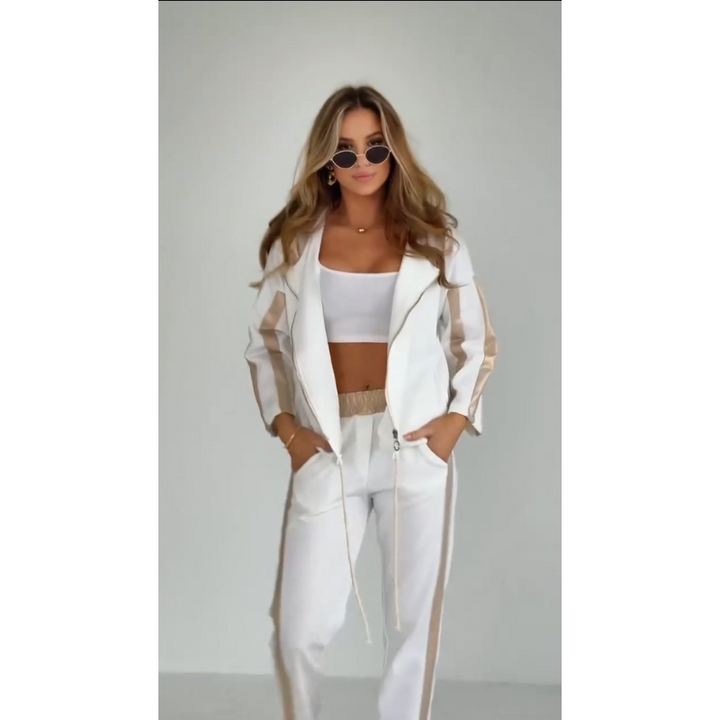Betsy™ | Striped Casual Hoodie Set